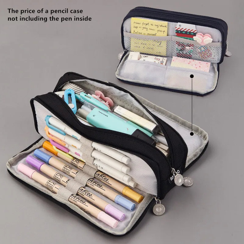 Large Capacity Pencil Case School Multifunction Pen Case Big Pencil Cases Bags Office Pencils Pouch Students Stationery Supplies