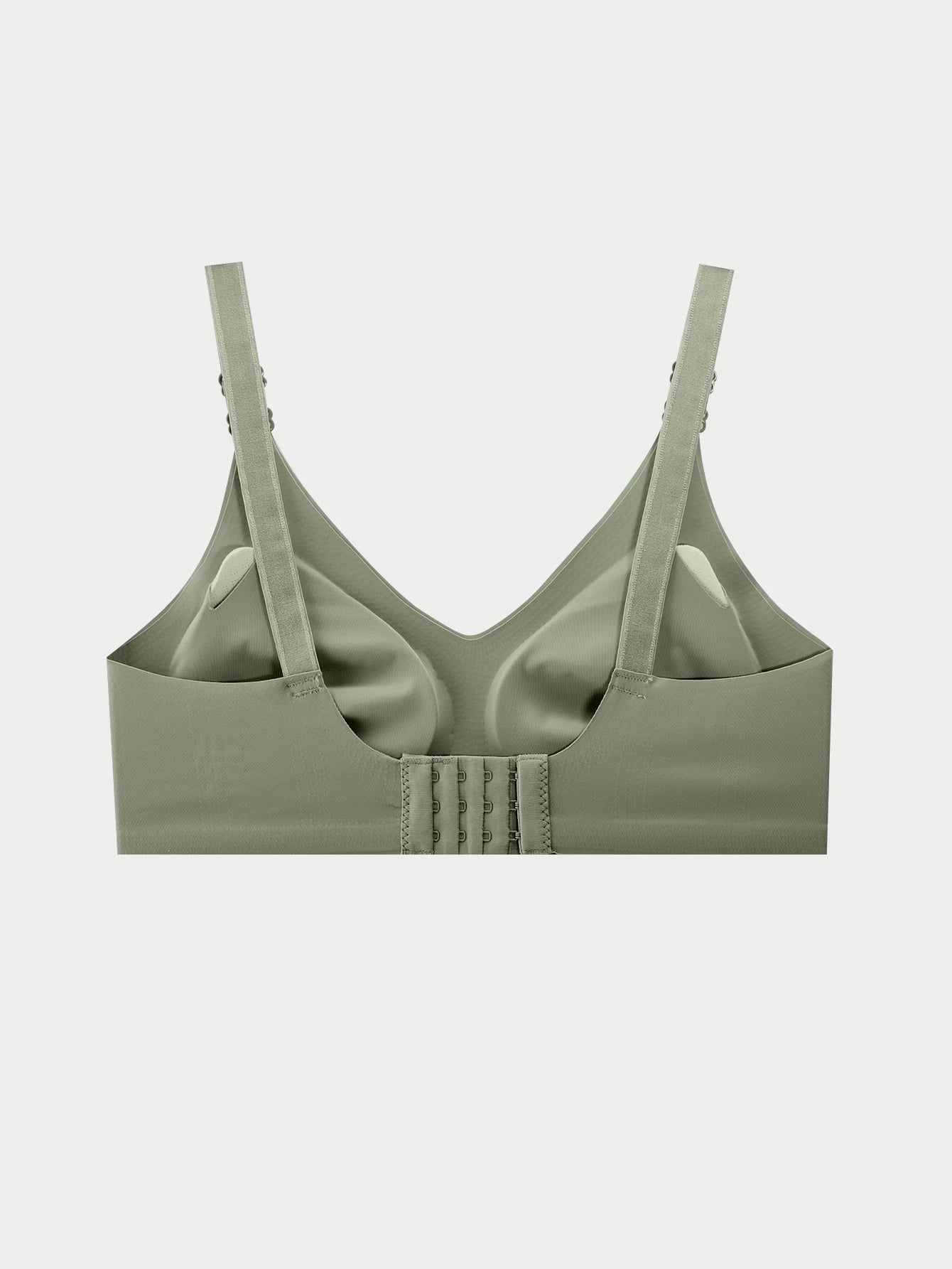 Women'S Seamless Bra Women'S Thin Jelly Colored Soft Bra Wireless Bra Comfortable Bra Deep V-Neck