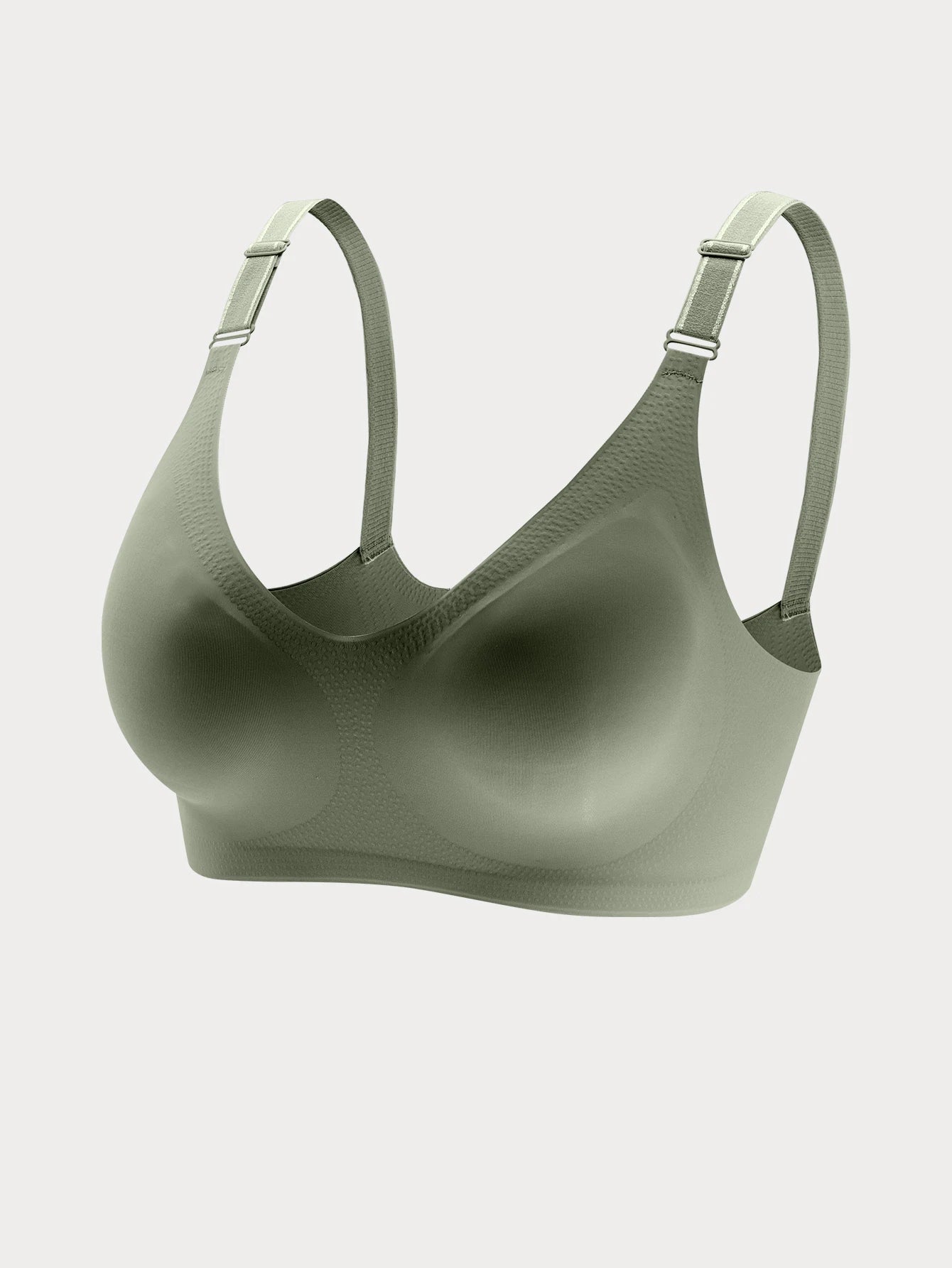 Women'S Seamless Bra Women'S Thin Jelly Colored Soft Bra Wireless Bra Comfortable Bra Deep V-Neck