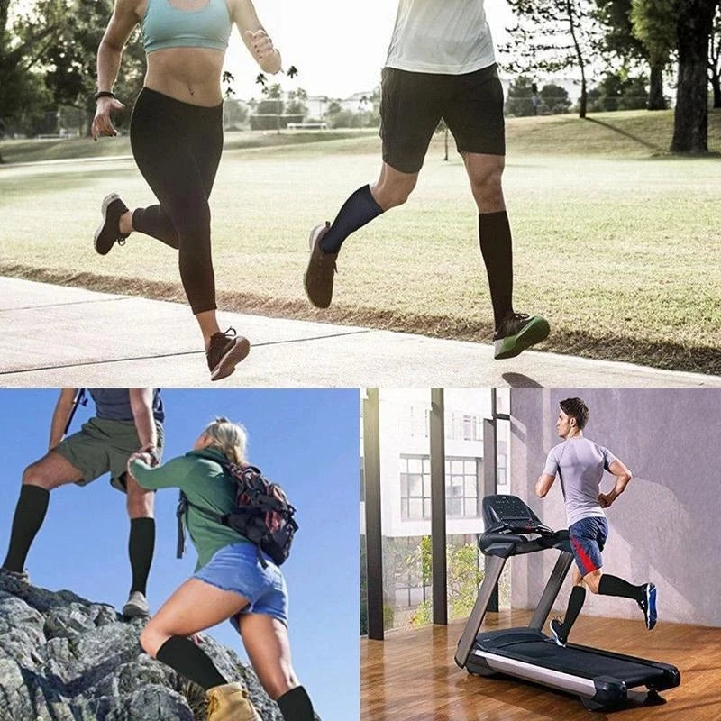 CFS Compression Socks Women Men Knee Stocking 20-30Mmhg Edema Diabetes Varicose Veins Nurse Compression Socks Running Sport Sock