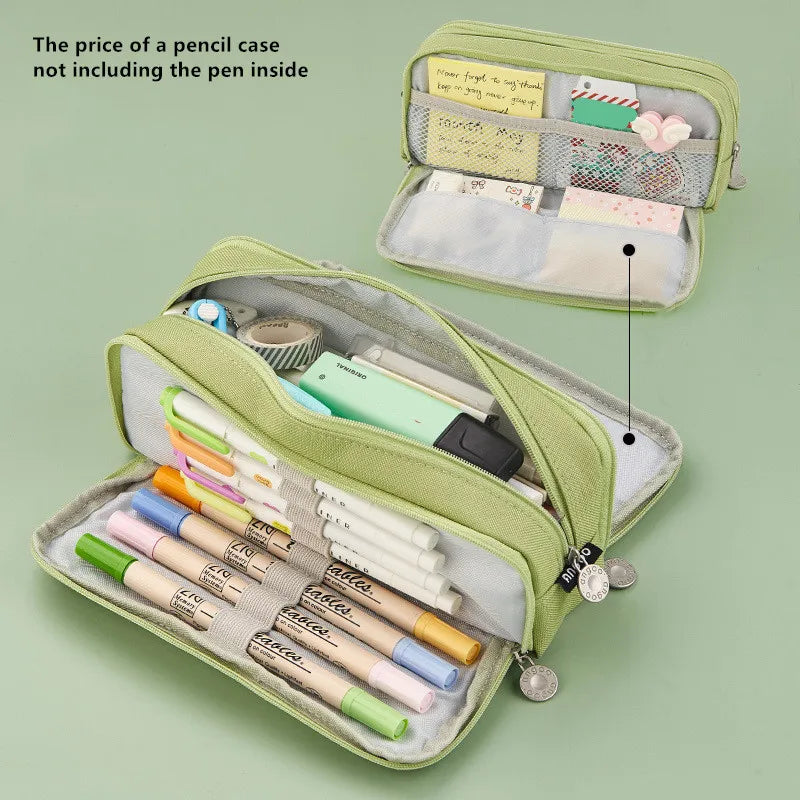 Large Capacity Pencil Case School Multifunction Pen Case Big Pencil Cases Bags Office Pencils Pouch Students Stationery Supplies