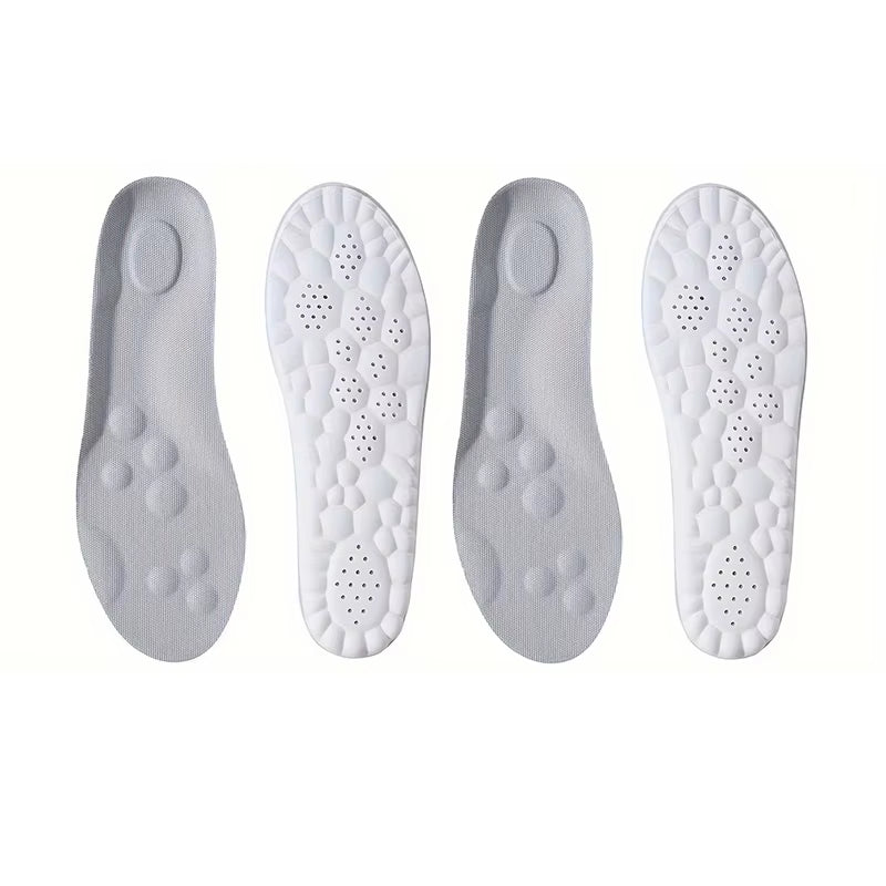 1Pair/2Pairs/4Pairs High Elasticity Latex Sport Insoles Soft Shoe Pads Arch Support Orthotic Insoles Breathable Deodorant Insole