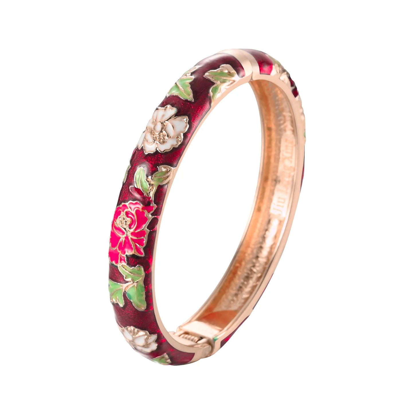 Enameled Bracelets for Women Flower Women Bangles Indian Chinese Viking Bracelet on Hand African Jewelry Dubai Women'S Gift Girl