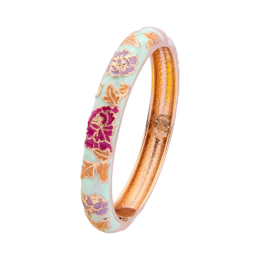 Enameled Bracelets for Women Flower Women Bangles Indian Chinese Viking Bracelet on Hand African Jewelry Dubai Women'S Gift Girl