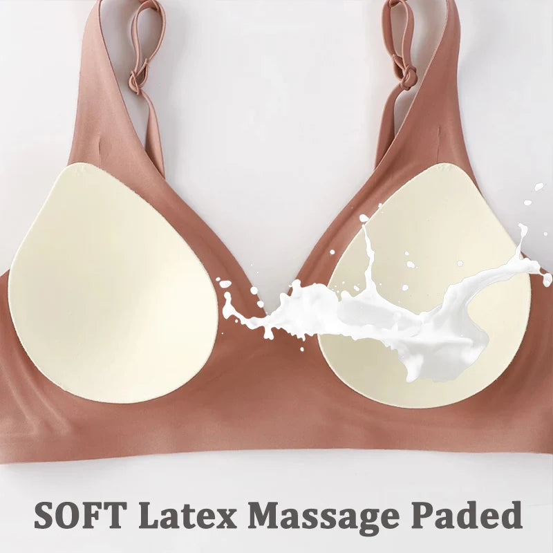 S-XXL plus Size Bra Seamless Sexy Women Bras Wire Free Brassieres Soft Underwear Female Intimates Womens Lingerie Sleepwear Big