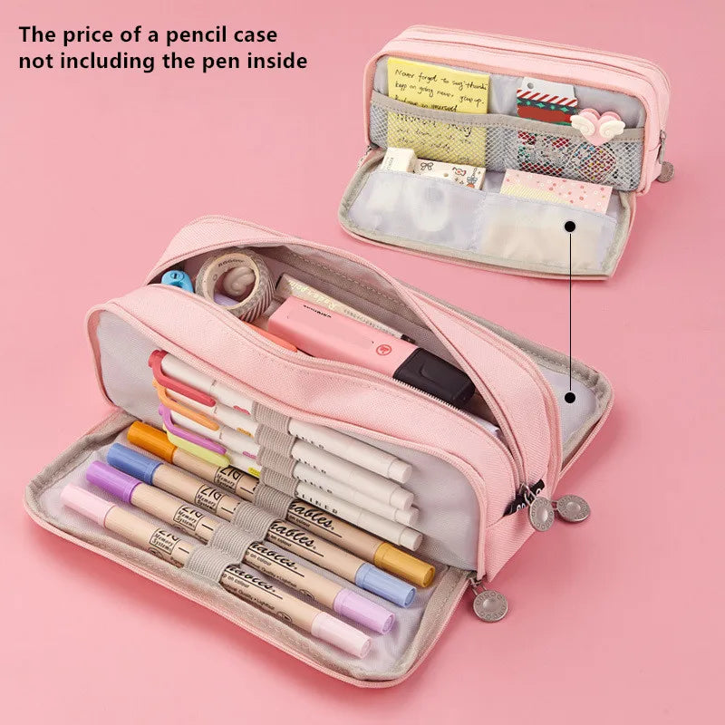 Large Capacity Pencil Case School Multifunction Pen Case Big Pencil Cases Bags Office Pencils Pouch Students Stationery Supplies