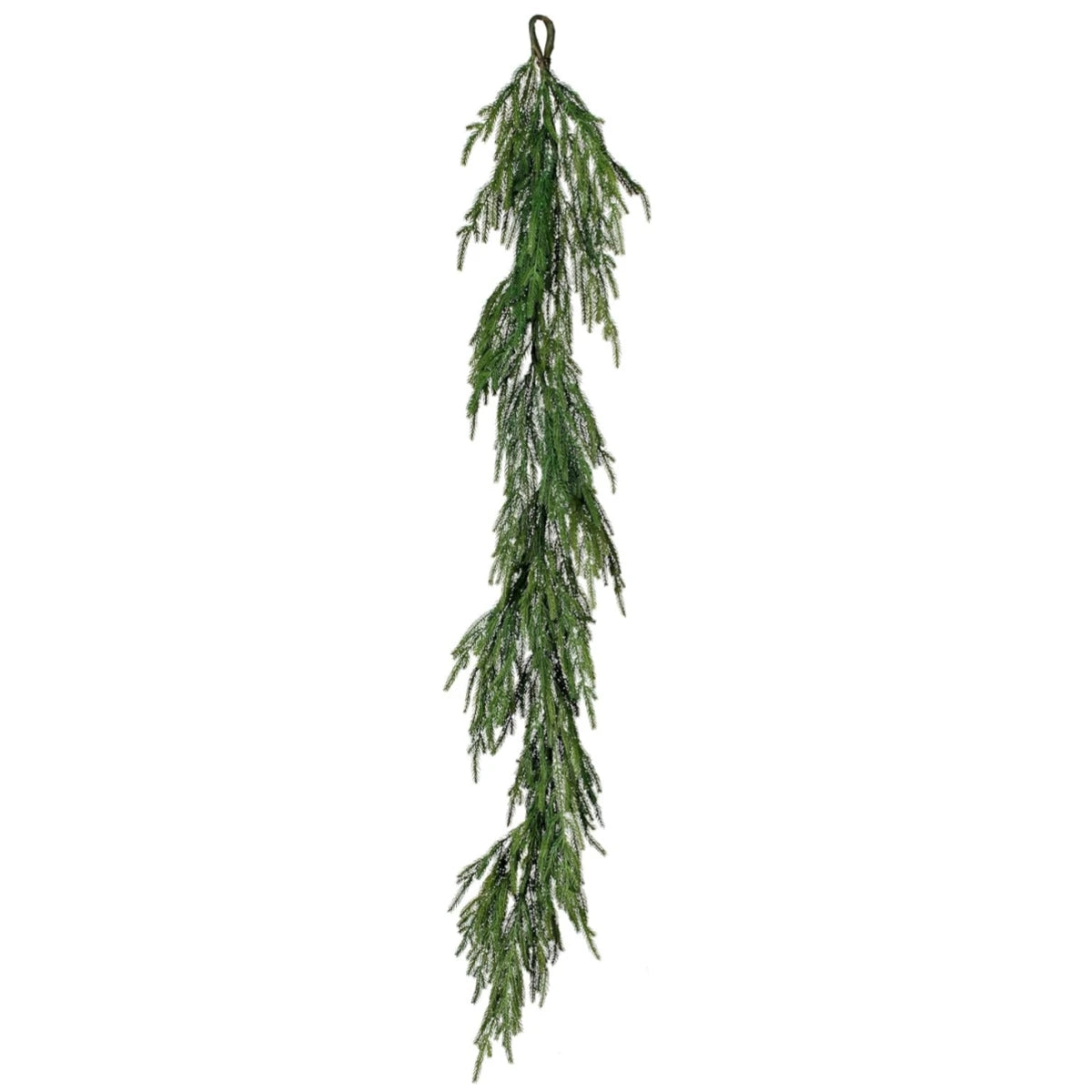 Christmas Norfolk Pine Garlands, Real Touch Fake Plants Artificial Greenery Garland for Table Wall Fireplace Home Decoration