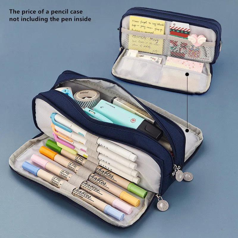 Large Capacity Pencil Case School Multifunction Pen Case Big Pencil Cases Bags Office Pencils Pouch Students Stationery Supplies