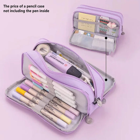 Large Capacity Pencil Case School Multifunction Pen Case Big Pencil Cases Bags Office Pencils Pouch Students Stationery Supplies