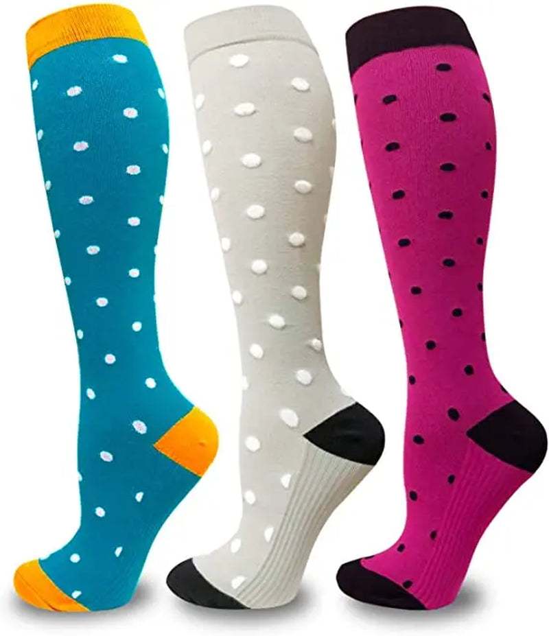 CFS Compression Socks Women Men Knee Stocking 20-30Mmhg Edema Diabetes Varicose Veins Nurse Compression Socks Running Sport Sock