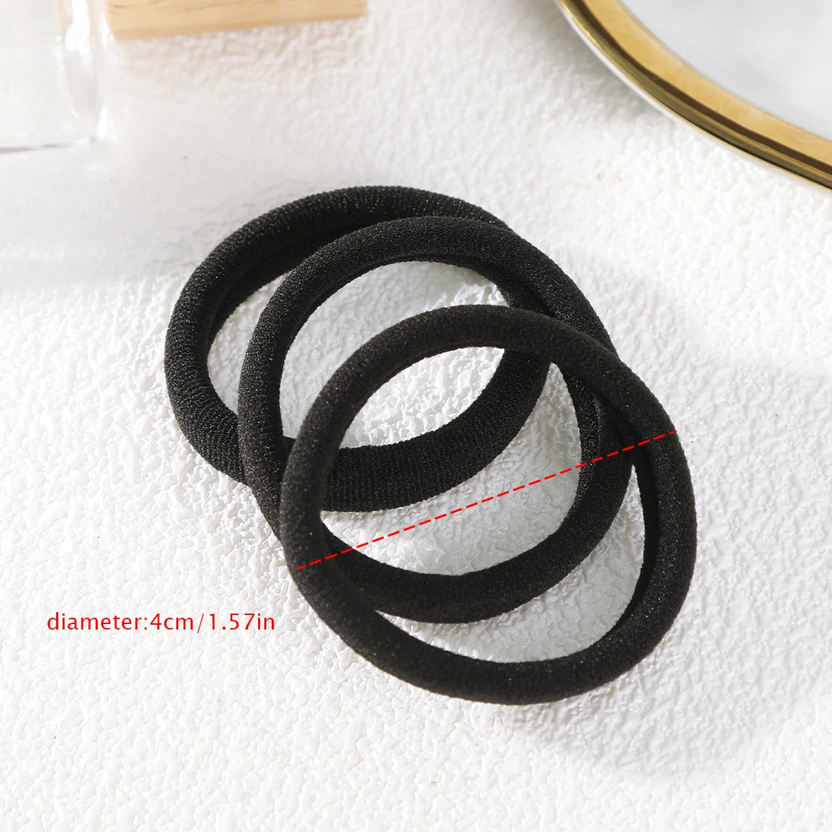 50PCS Colorful Ealstic Hair Rope Ponytail Hold Scrunchie Rubber Band for Women Basic Nylon Hair Bands Elastic Seamless Girls
