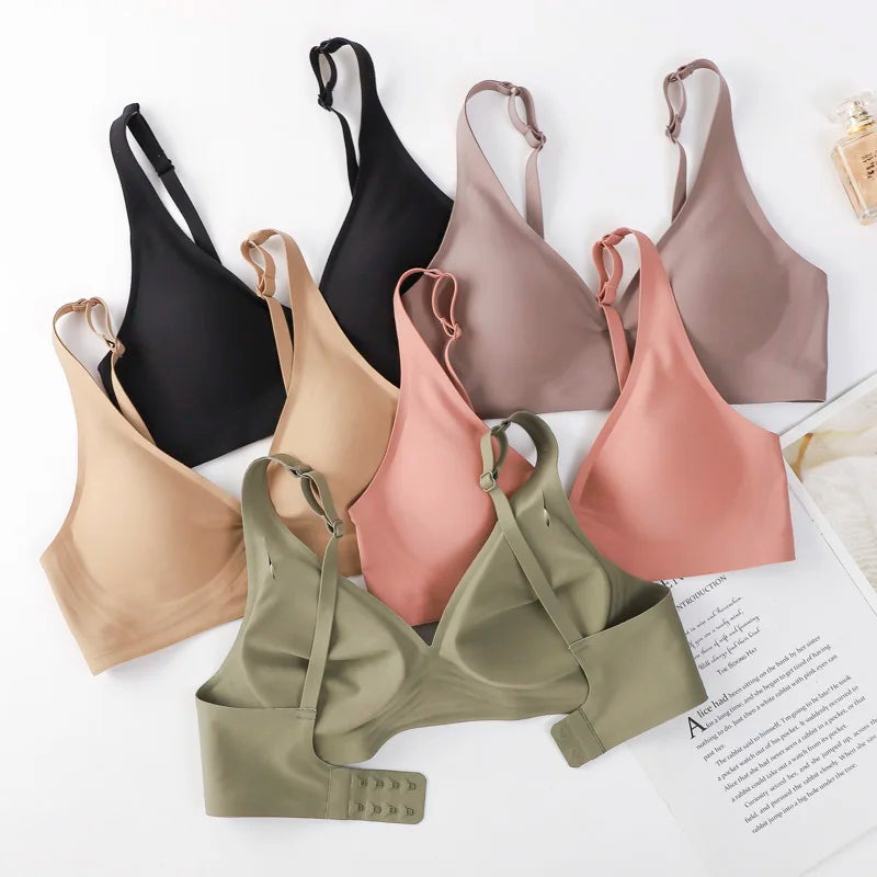 S-XXL plus Size Bra Seamless Sexy Women Bras Wire Free Brassieres Soft Underwear Female Intimates Womens Lingerie Sleepwear Big
