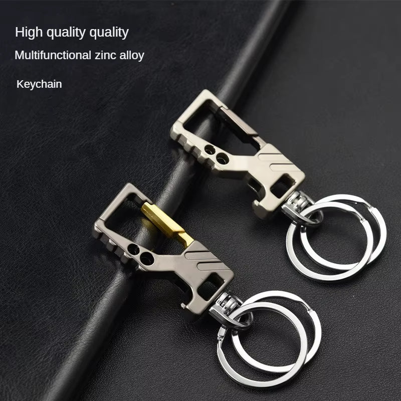 1Pcs Heavy Duty Keychain Bottle Opener Carabiner Metal Car Key Chains for Men and Women Beer Opening Keyholders Key Ring