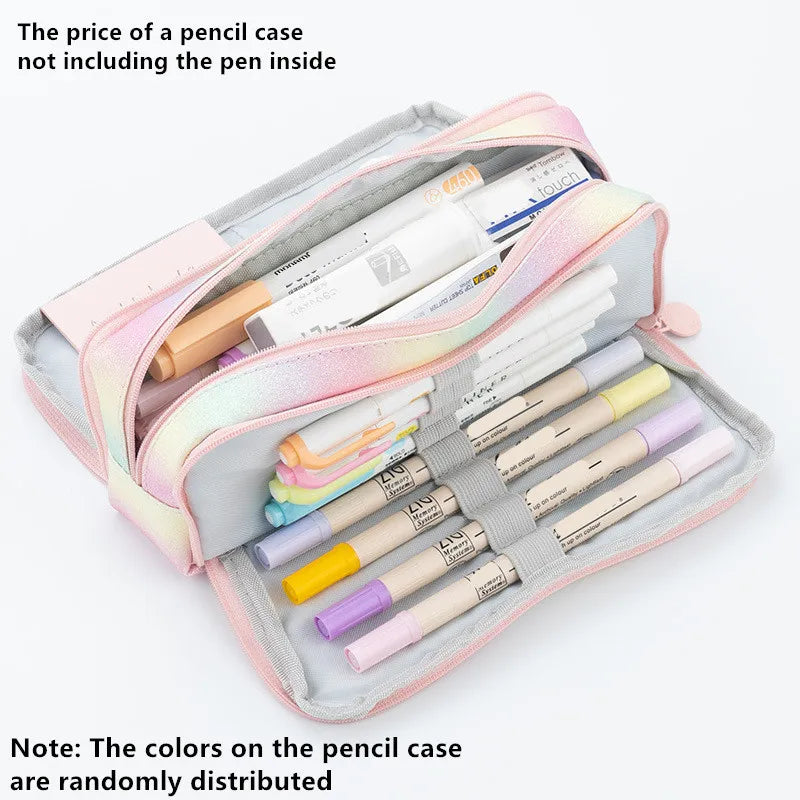 Large Capacity Pencil Case School Multifunction Pen Case Big Pencil Cases Bags Office Pencils Pouch Students Stationery Supplies