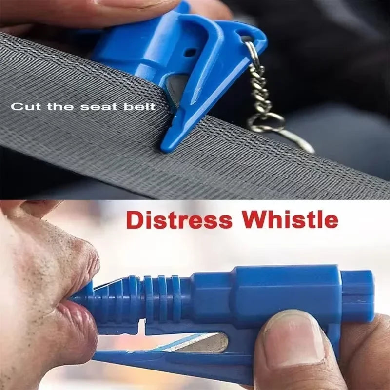 3 in 1 Safety Hammer Car Emergency Rescue Car Escape Tool Window Breaker Seat Belt Cutter Compact Emergency Hammer Escape Tool