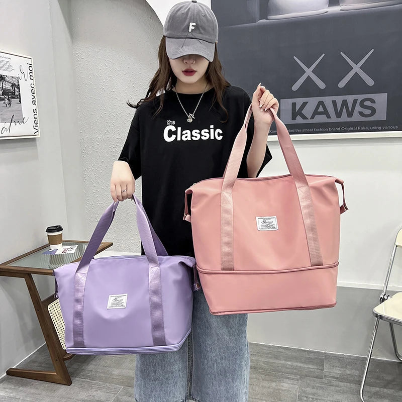 Women Sports Gym Bag Outdoor Travel Duffle Bag Multifunction Sports Swim Bags Ultralight Yoga Gym Dry Wet Bag Handbags