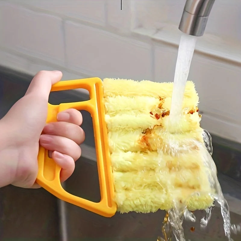 Generic Washable Multifunction Cleaning Window Blinds Brush, 1 Count Portable Home Air Conditioning Cleaner Duster, Household Crevice Cleaning Brush, Household Items, Window Cleaning Tool, Cleaning Supplies