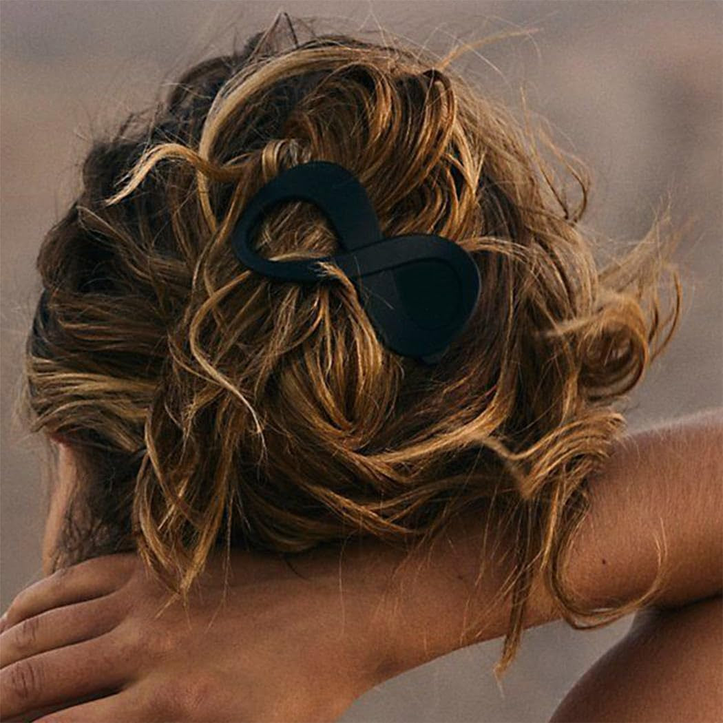 Flat Claw Clips Banana Clip French Concord Hair Clips for Thick Hair Bun Maker Hair Accessories for Women and Girls (Pack of 2)