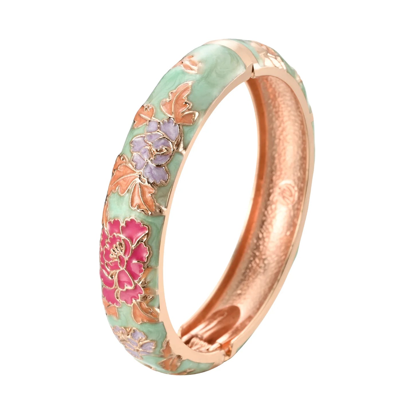 Enameled Bracelets for Women Flower Women Bangles Indian Chinese Viking Bracelet on Hand African Jewelry Dubai Women'S Gift Girl